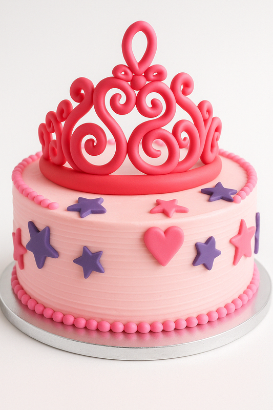 Pink Tiara Princess Cake