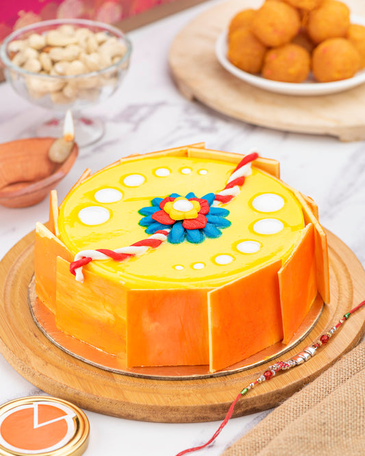 Sunshine Rakhi Delight Cake
