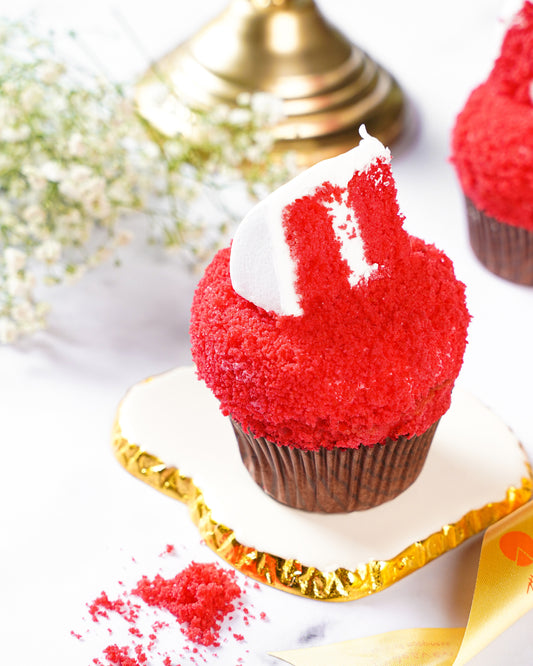 Red Velvet Buttercream Cupcake