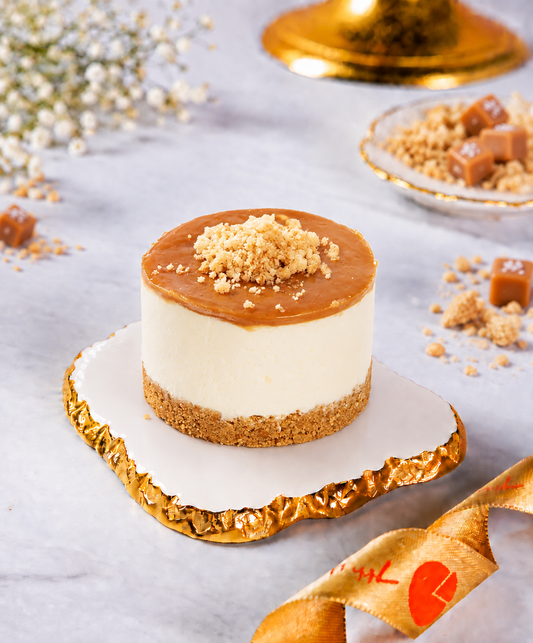 Salted Caramel Mini Cold Cheesecake