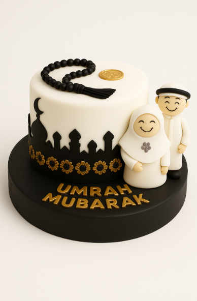 Umrah Mubarak Celebration Cake
