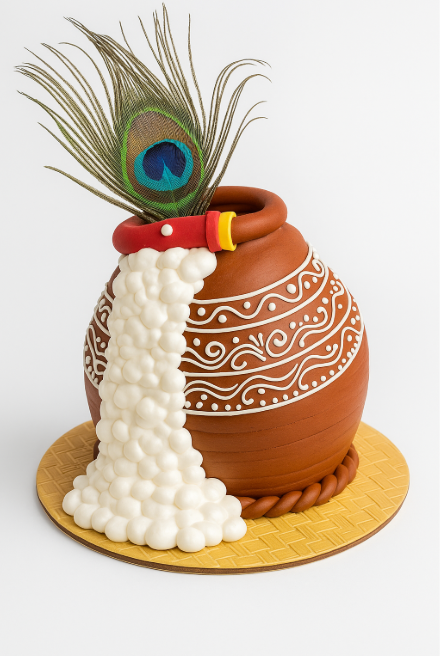 Handcrafted Dahi Handi Cake