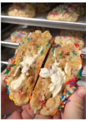 Birthday Sprinkles Stuffed Cookie