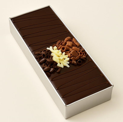 Triple Chocolate Fudge Slice Cake