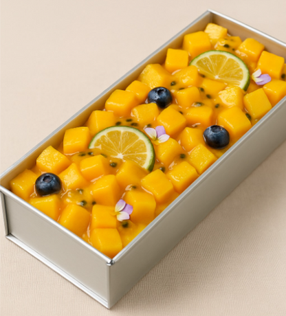 Mango and Passionfruit Slice Cake