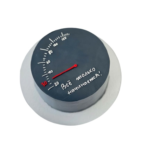 Check Engine Speedometer Cake Speedometer Theme Birthday Cake – 7th Heaven Bakery UK