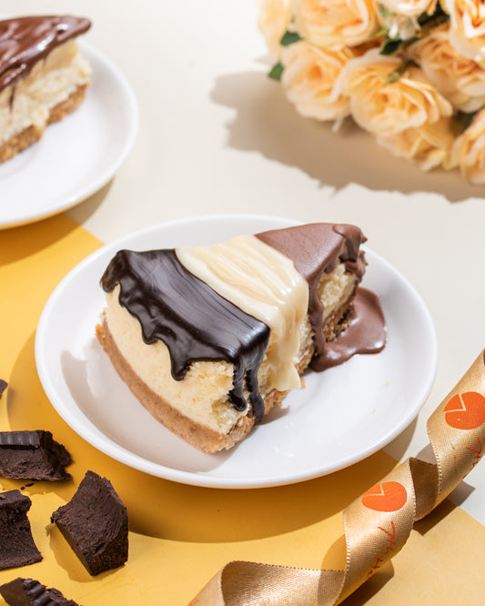 Triple Chocolate Baked Cheesecake