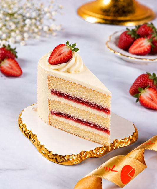 Victorian Vanilla Cake Slice