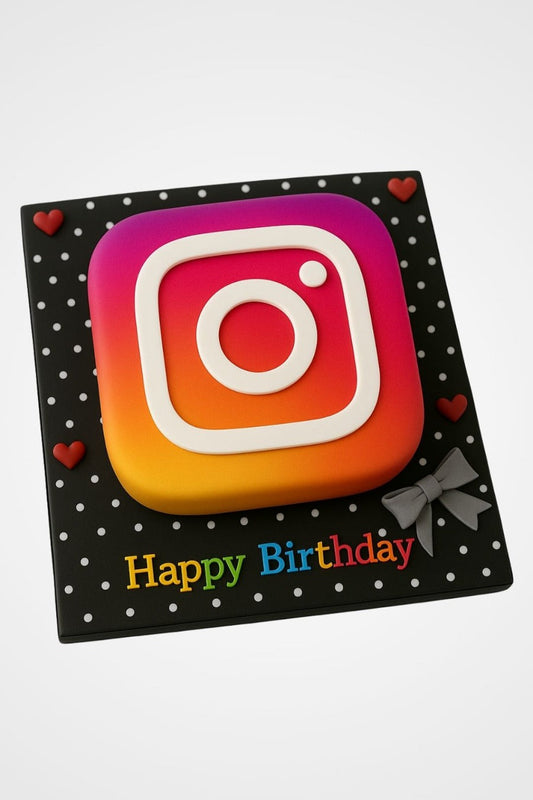 Instagram Icon Birthday Cake