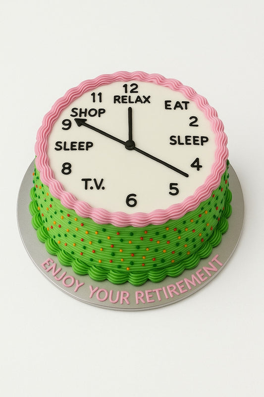 Retirement Clock Cake