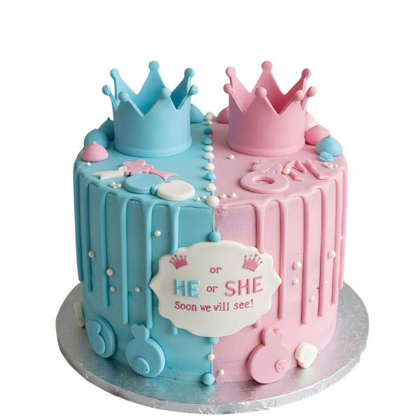 Baby shower and gender reveal cakes