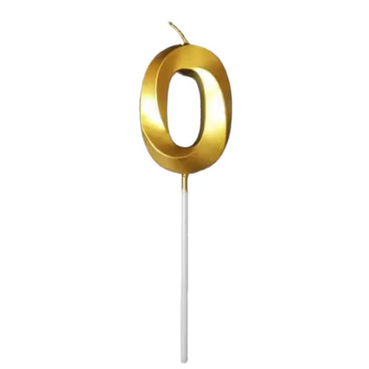 Number Birthday Candle – Gold
