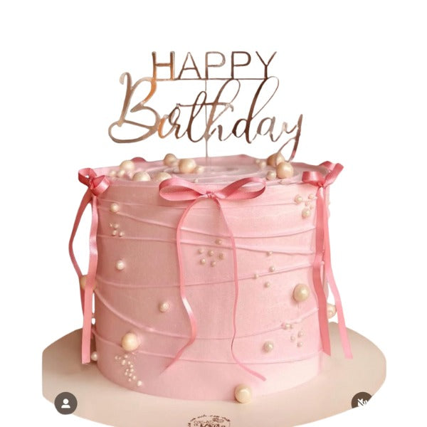 Bow and vintage cakes