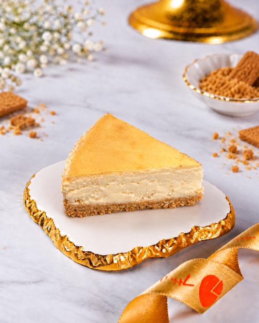 New York Baked Cheesecake Slice