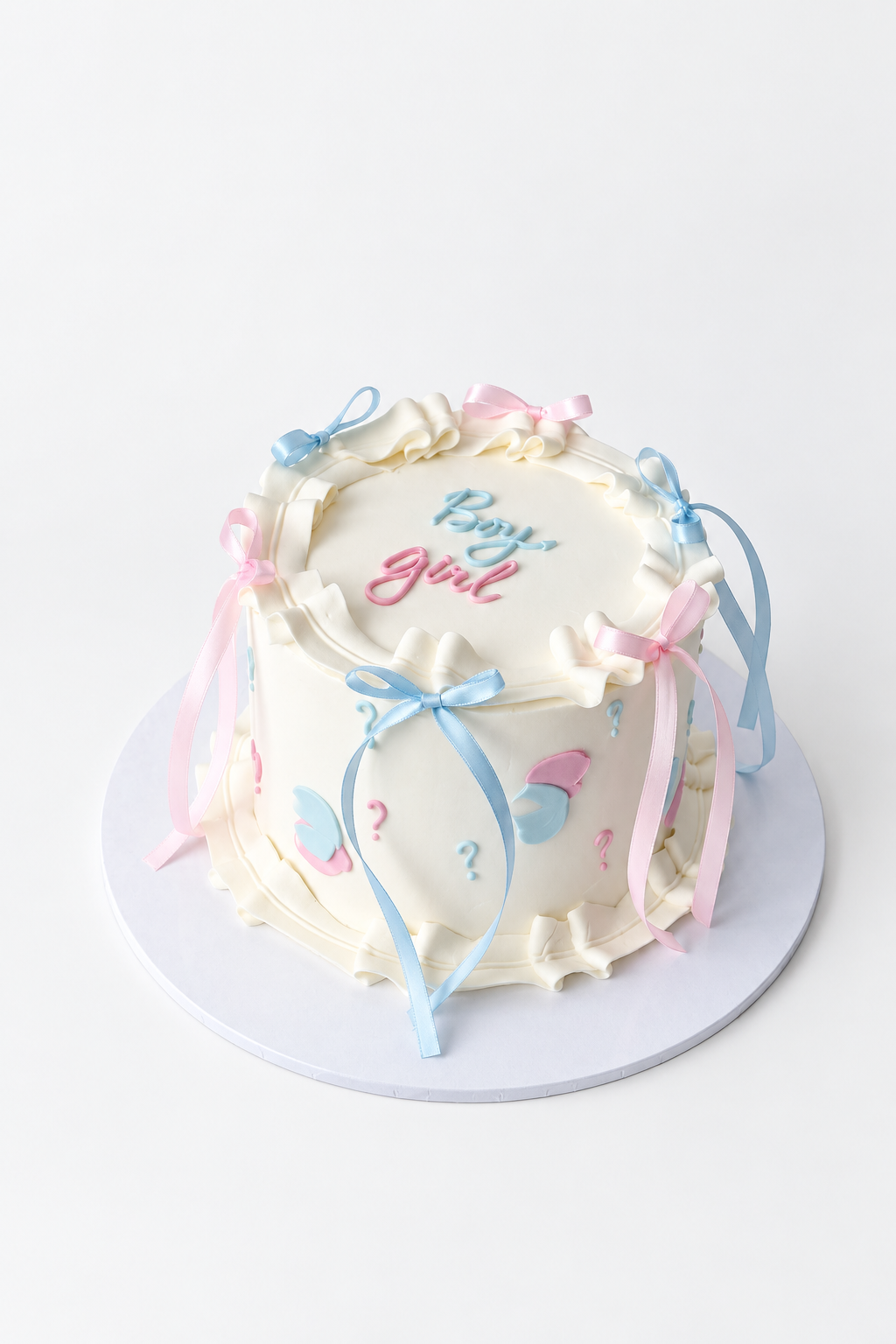 Pastel Swirl Boy or Girl Cake